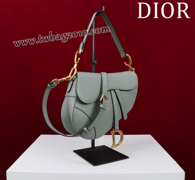 Dior专柜新款迪奥高仿原单长肩带大小号牛皮马鞍包手拎斜挎包 djfk1802